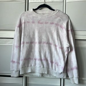 American Eagle Pink Tie-Dye Crewneck